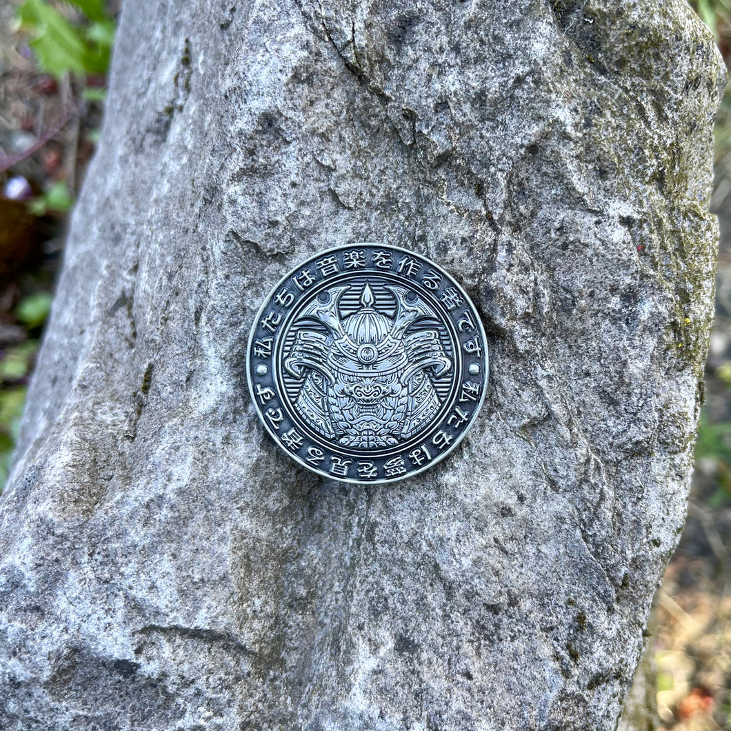 Silver Samurai Coin